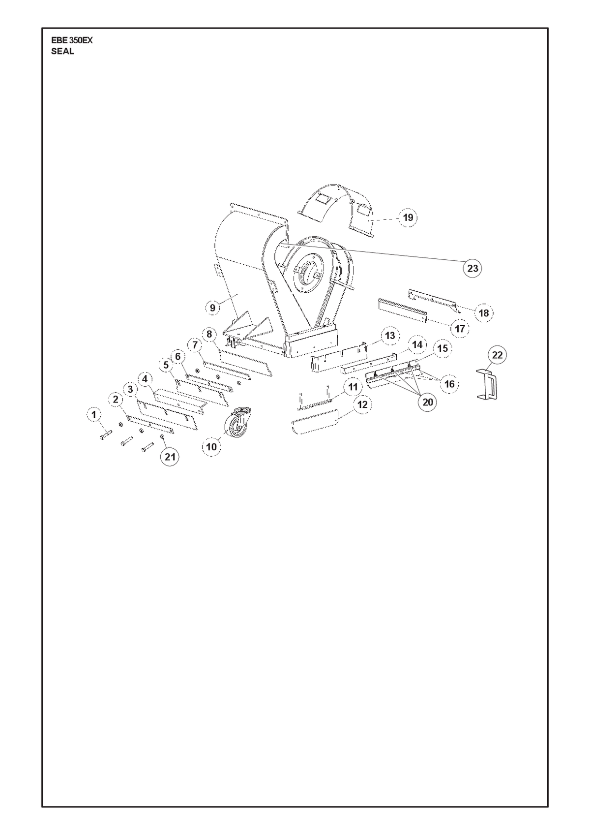 Husqvarna 534295801 onderdelentekening - positie 23