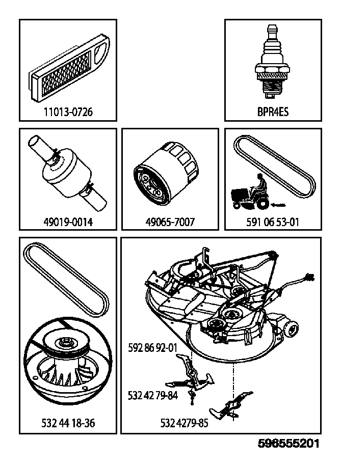 Husqvarna 535414464 onderdelentekening - positie 1