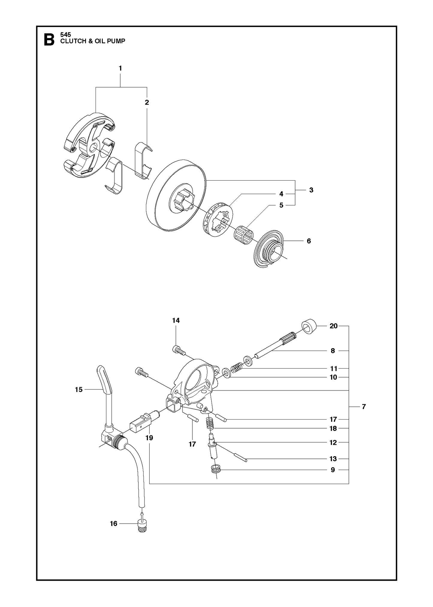 Husqvarna 505199904 onderdelentekening - positie 7