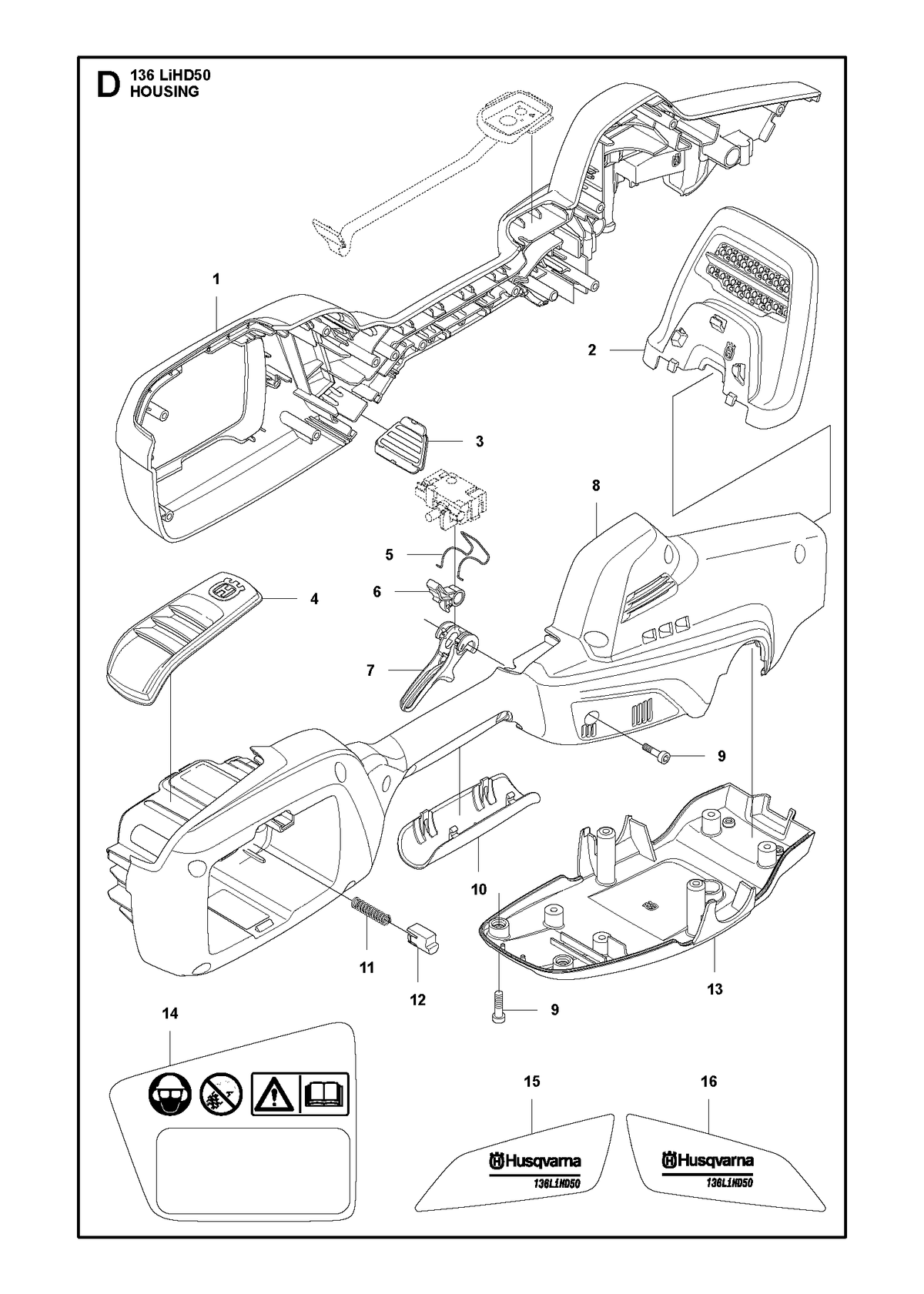 Husqvarna 578413301 onderdelentekening - positie 6