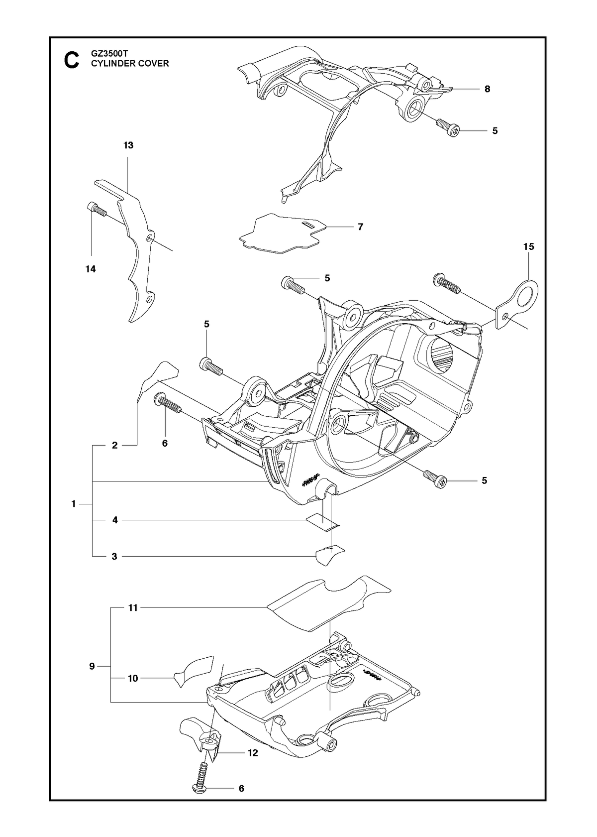 Husqvarna 527683001 onderdelentekening - positie 13