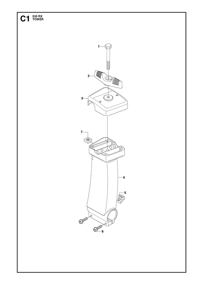 Husqvarna 725533165 onderdelentekening - positie 6