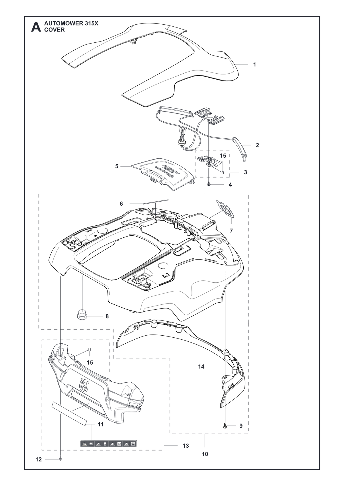 Husqvarna 587448502 onderdelentekening - positie 10