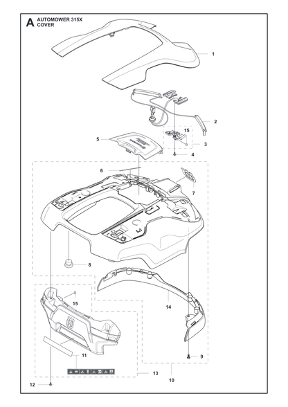 Husqvarna 587448502 onderdelentekening - positie 10