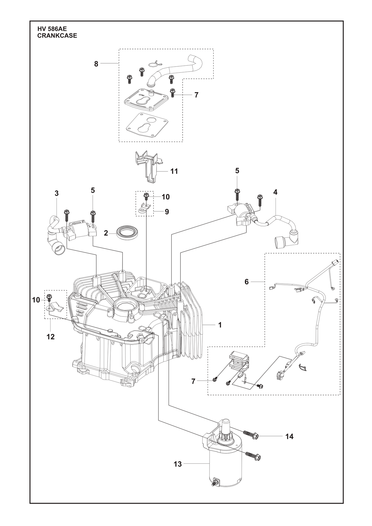 Husqvarna 531147131 onderdelentekening - positie 14