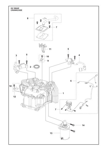 Husqvarna 531147131 onderdelentekening - positie 14