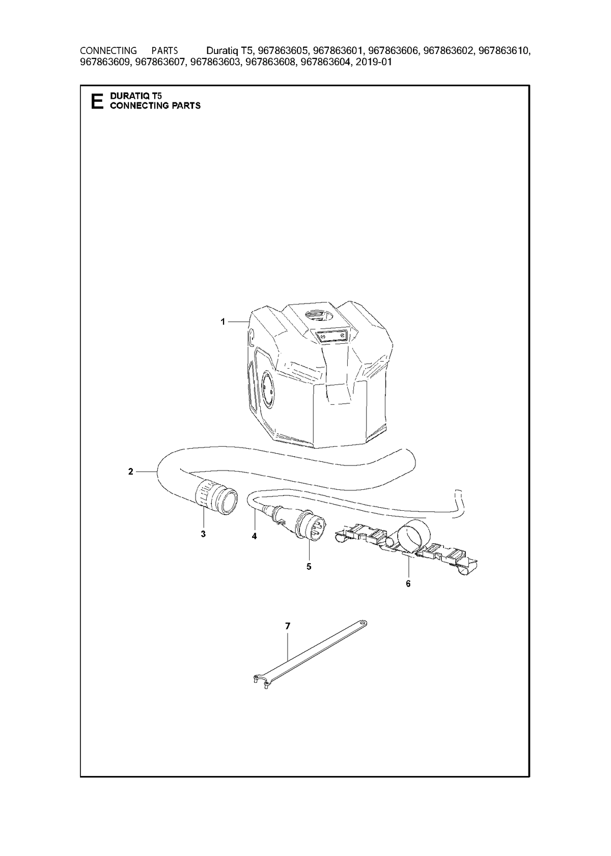 Husqvarna 595721802 onderdelentekening - positie 1
