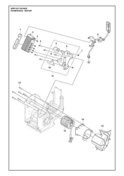Husqvarna 537576601 onderdelentekening - positie 2