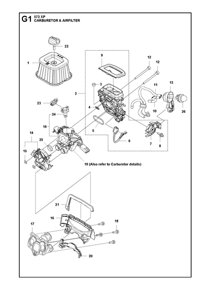 Husqvarna 503226503 onderdelentekening - positie 15