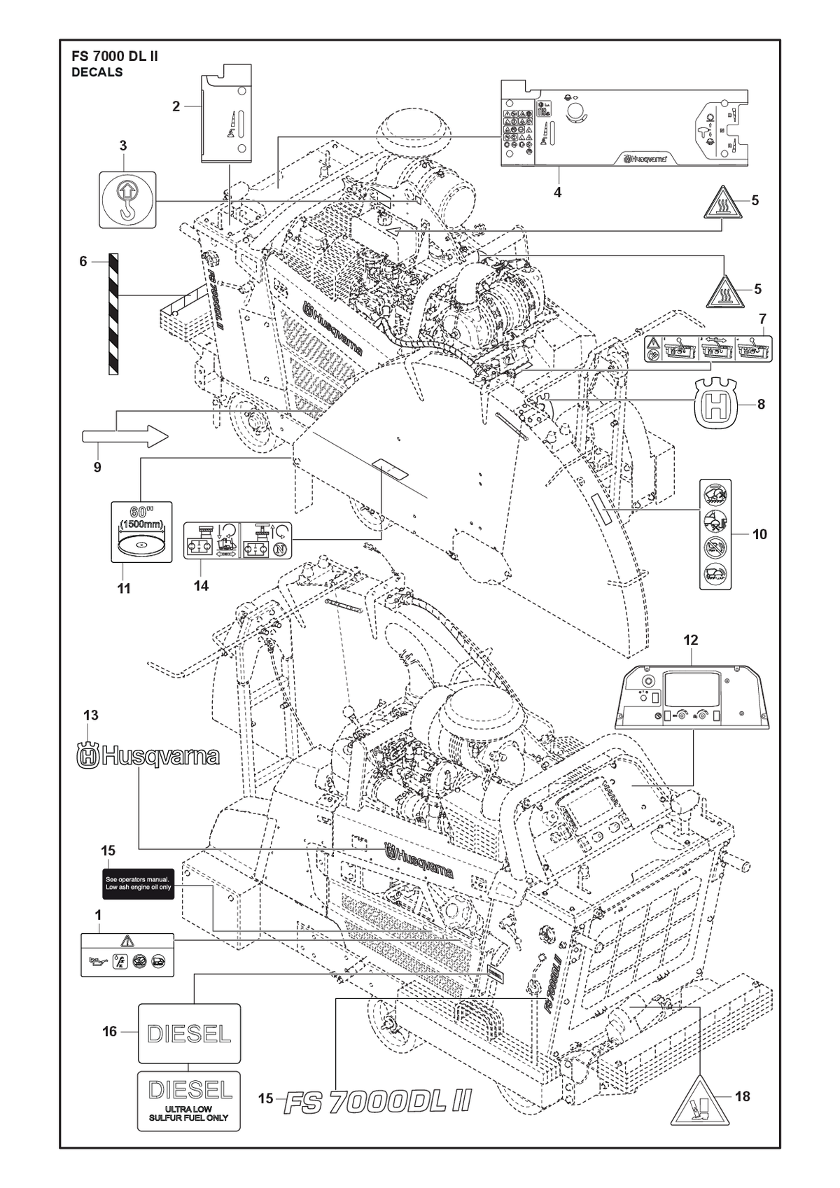 Husqvarna 582193401 onderdelentekening - positie 11