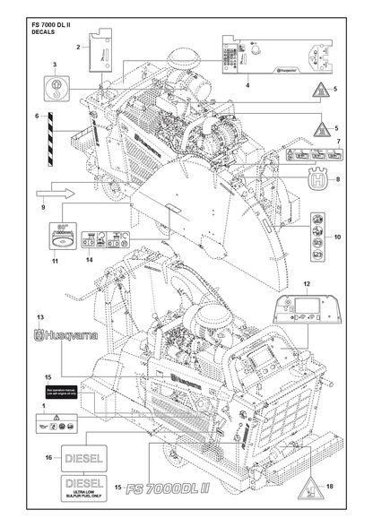 Husqvarna 582193401 onderdelentekening - positie 11