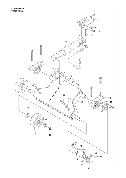Husqvarna 501493201 onderdelentekening - positie 6