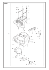 Husqvarna 504629501 onderdelentekening - positie 21
