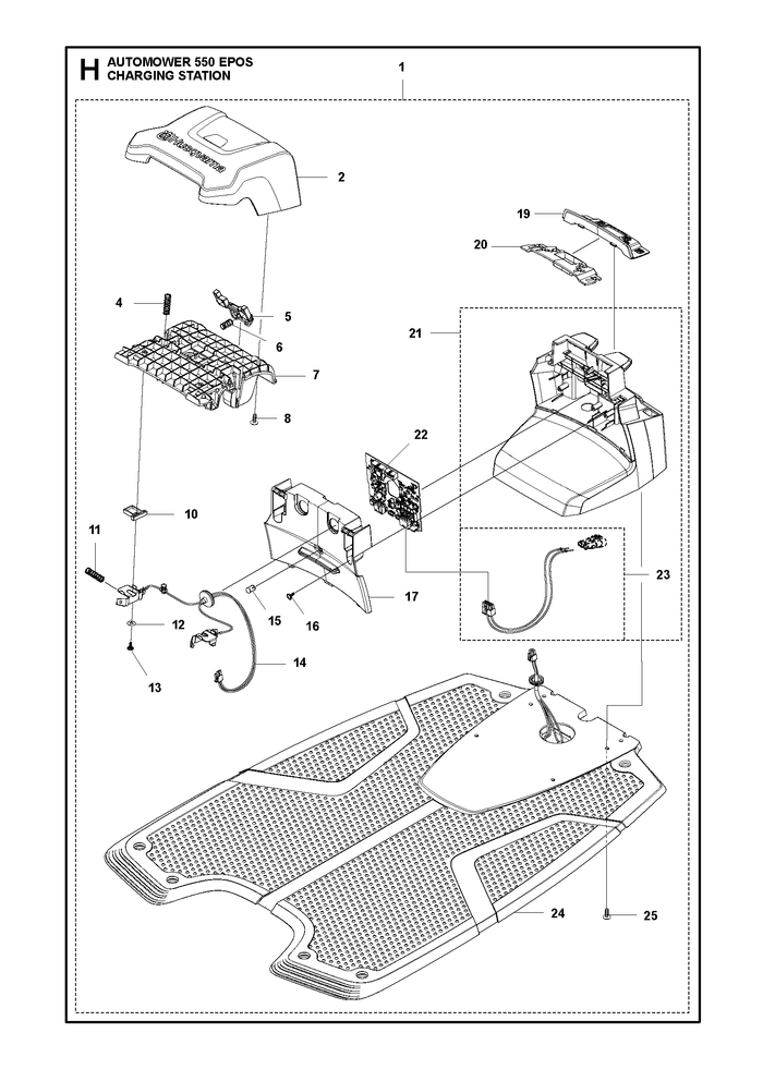 Husqvarna 588478902 onderdelentekening - positie 23