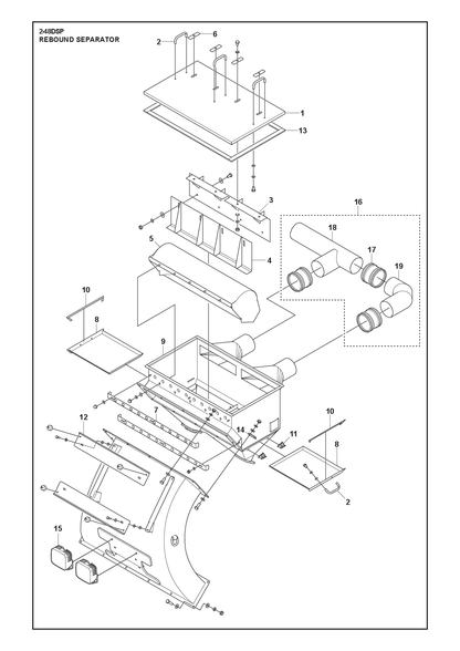 Husqvarna 505528502 onderdelentekening - positie 10