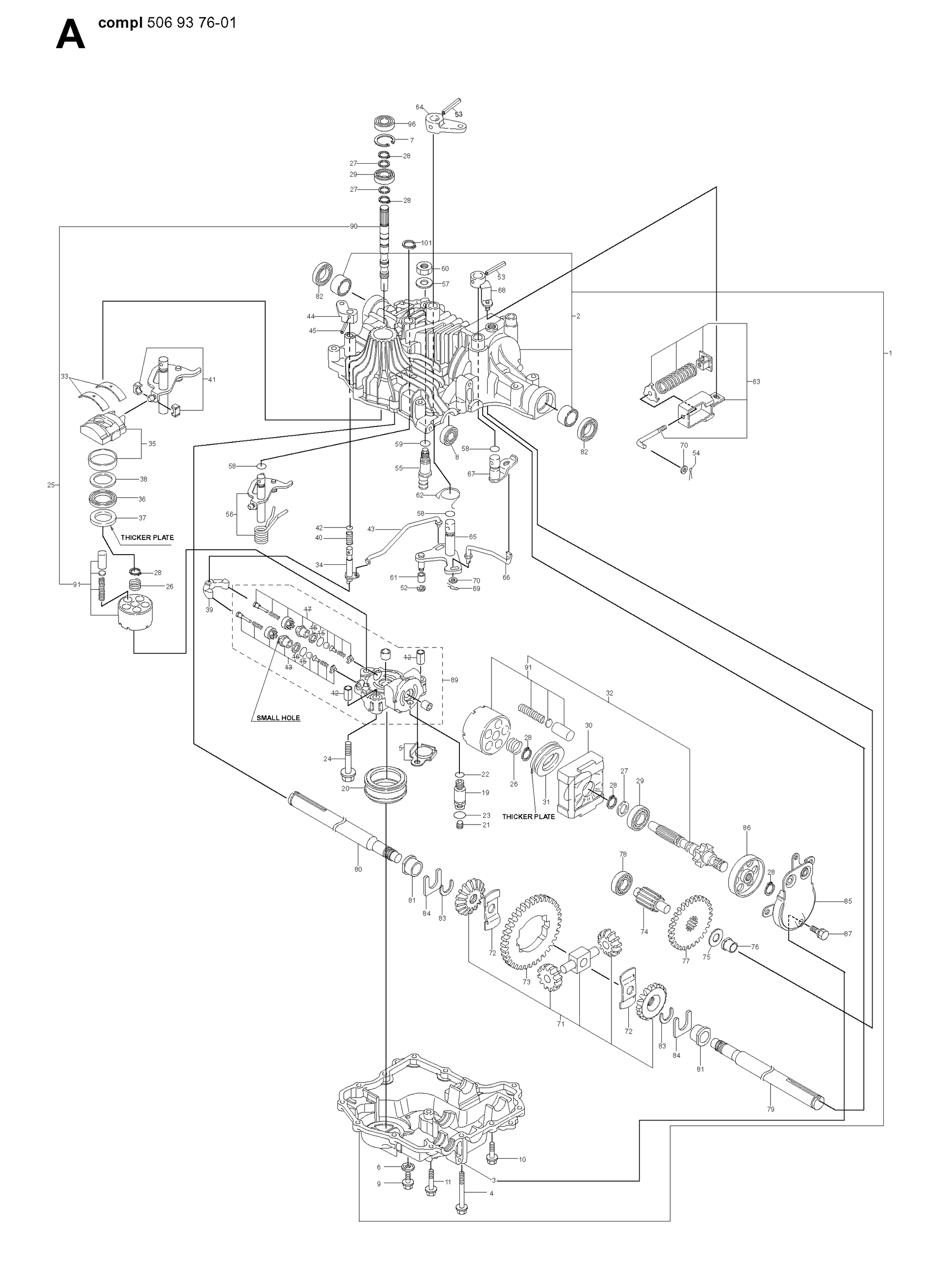 Husqvarna 506956301 onderdelentekening - positie 85