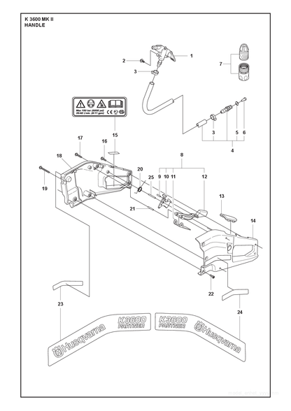 Husqvarna 506377602 onderdelentekening - positie 8