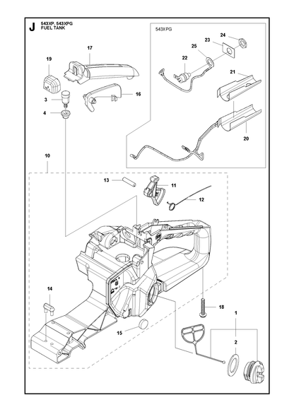 Husqvarna 512411901 onderdelentekening - positie 25