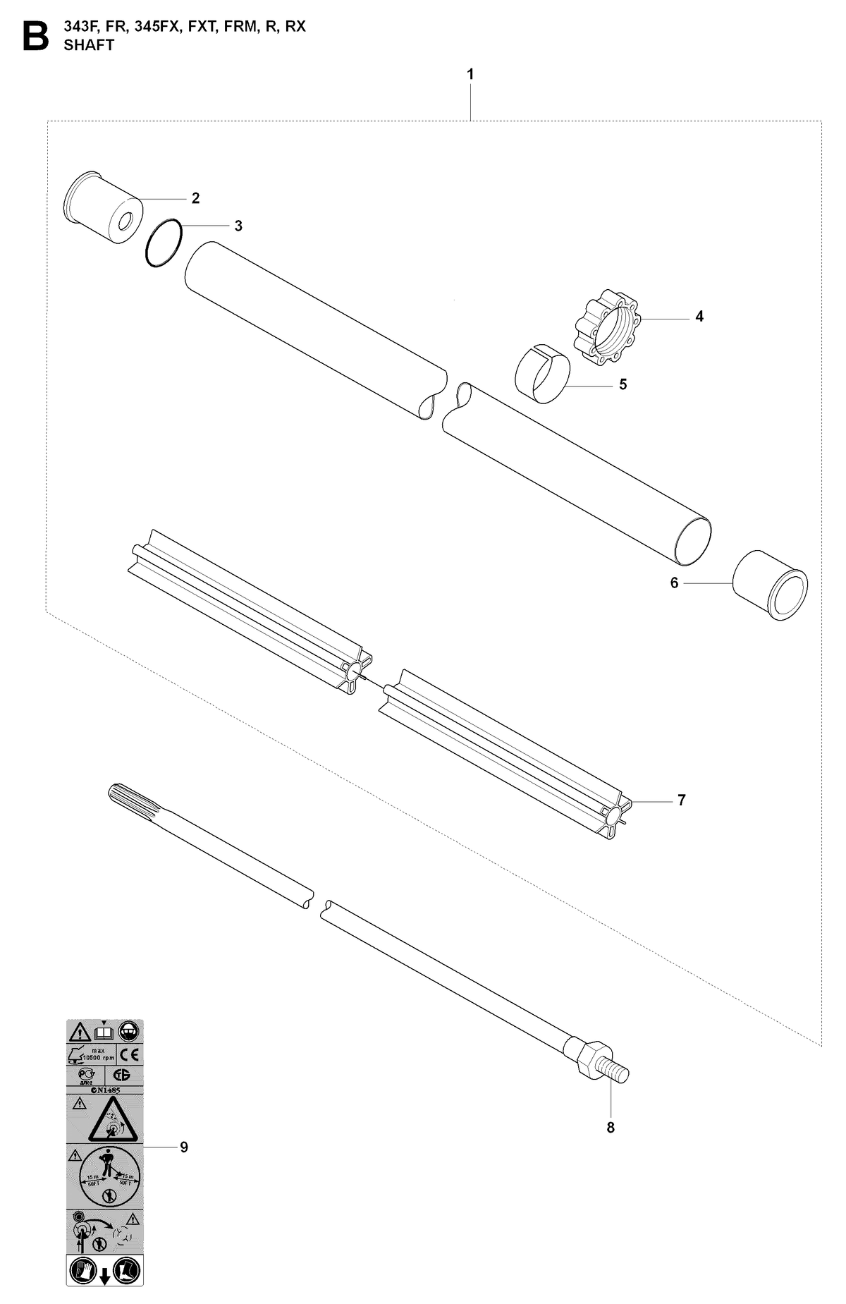 Husqvarna 537183104 onderdelentekening - positie 7