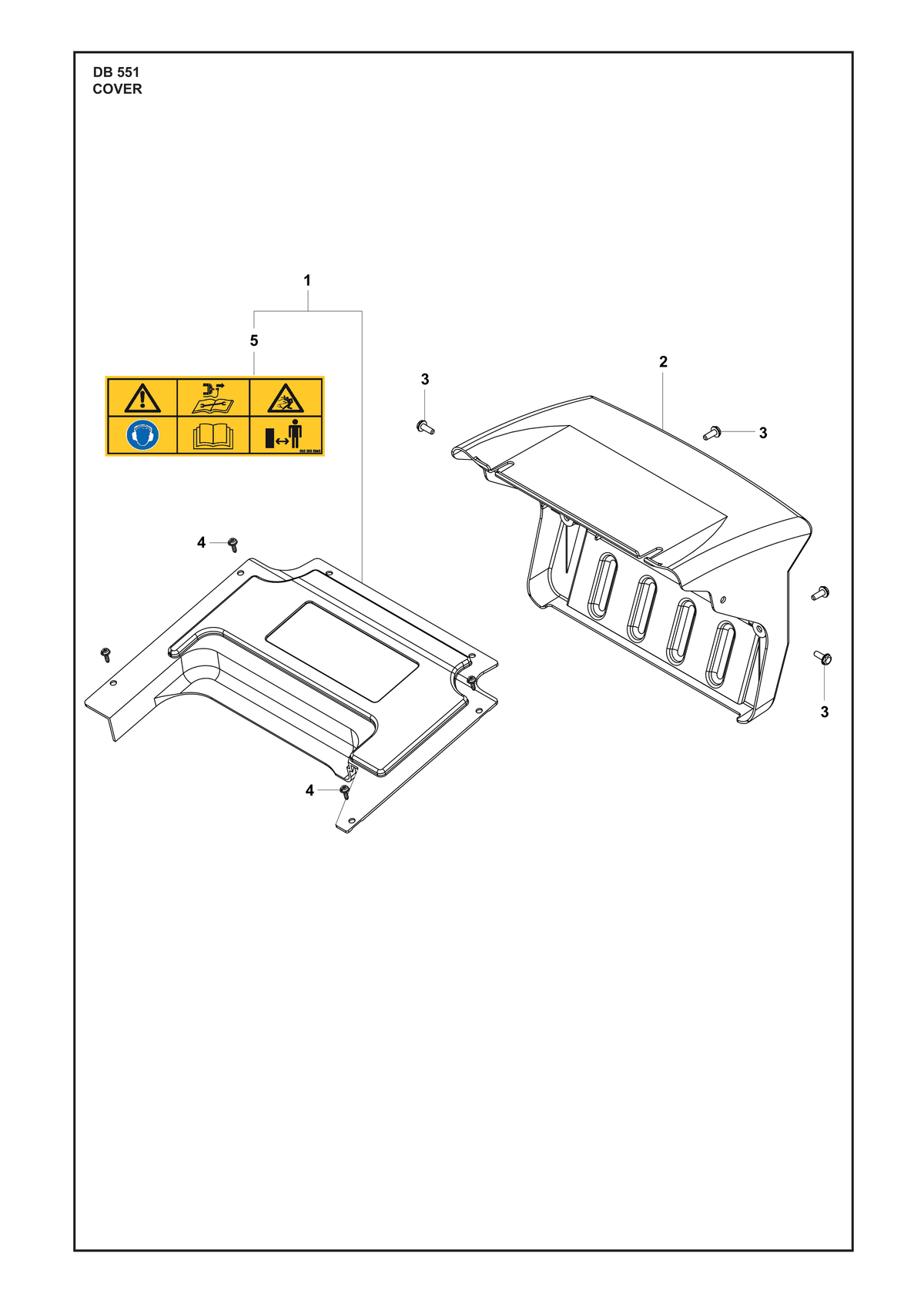 Husqvarna 519653264 onderdelentekening - positie 5