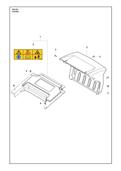 Husqvarna 519653264 onderdelentekening - positie 5