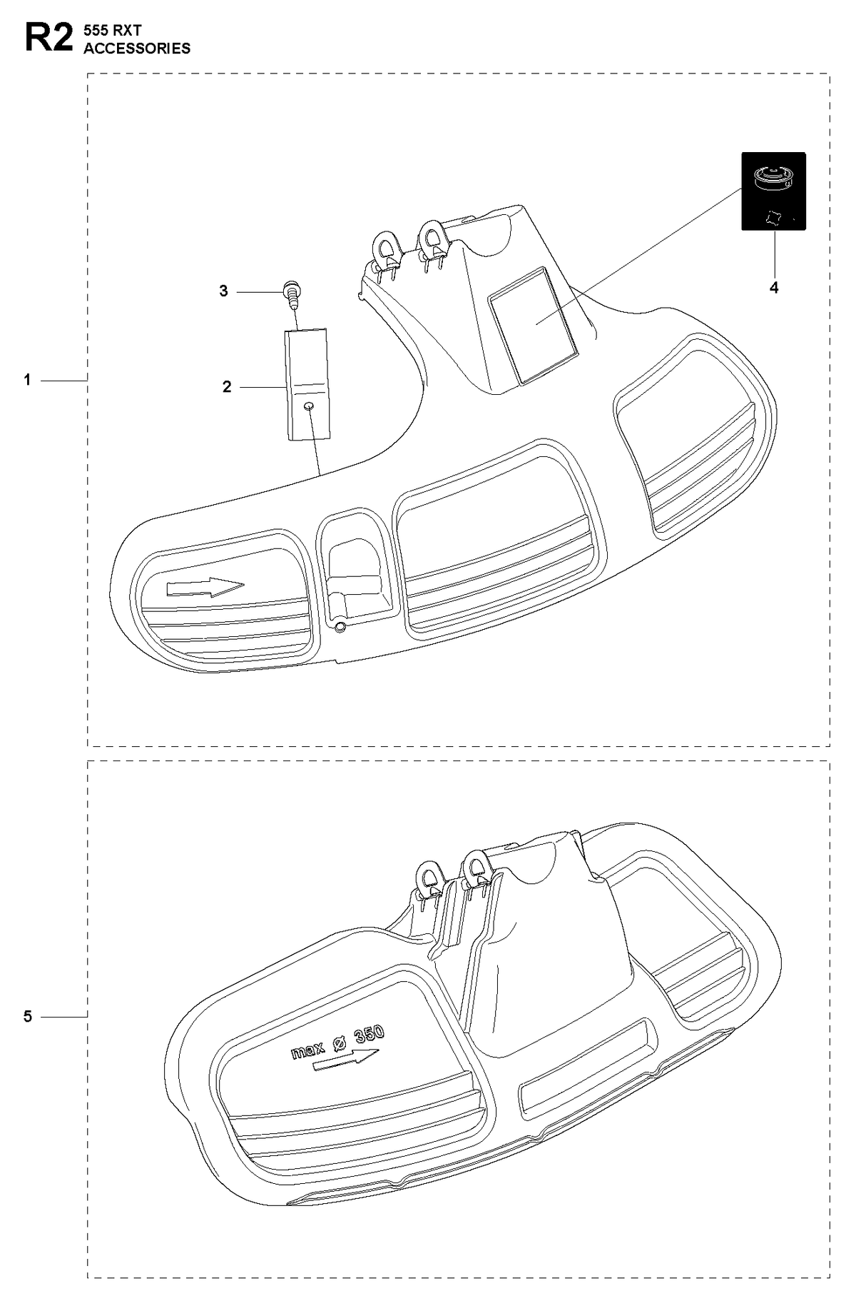 Husqvarna 544107401 onderdelentekening - positie 1