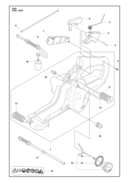 Husqvarna 503443201 onderdelentekening - positie 10