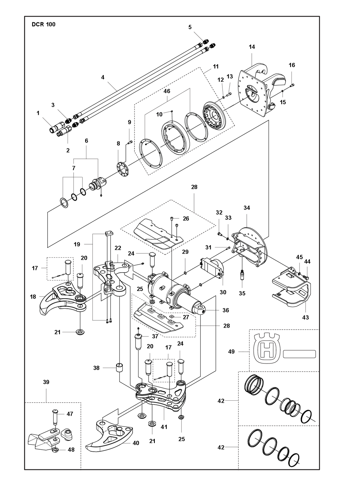 Husqvarna 586479401 onderdelentekening - positie 12