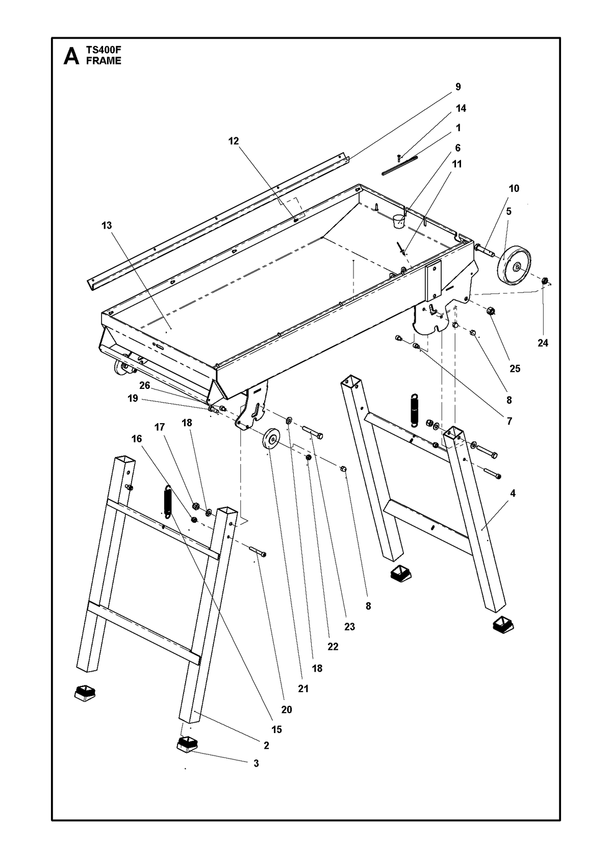 Husqvarna 543046574 onderdelentekening - positie 21