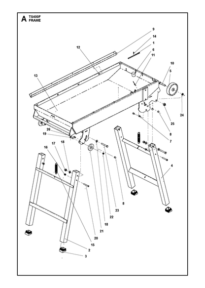 Husqvarna 543046574 onderdelentekening - positie 21