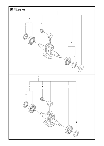 Husqvarna 505133504 onderdelentekening - positie 2