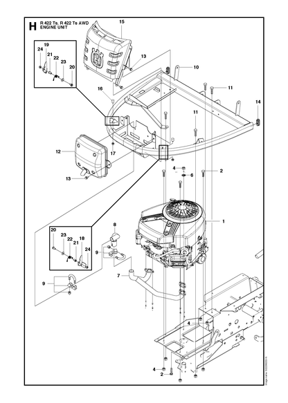Husqvarna 502530402 onderdelentekening - positie 10