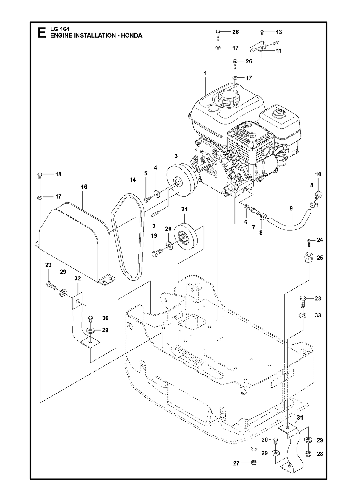 Husqvarna 595278901 onderdelentekening - positie 16