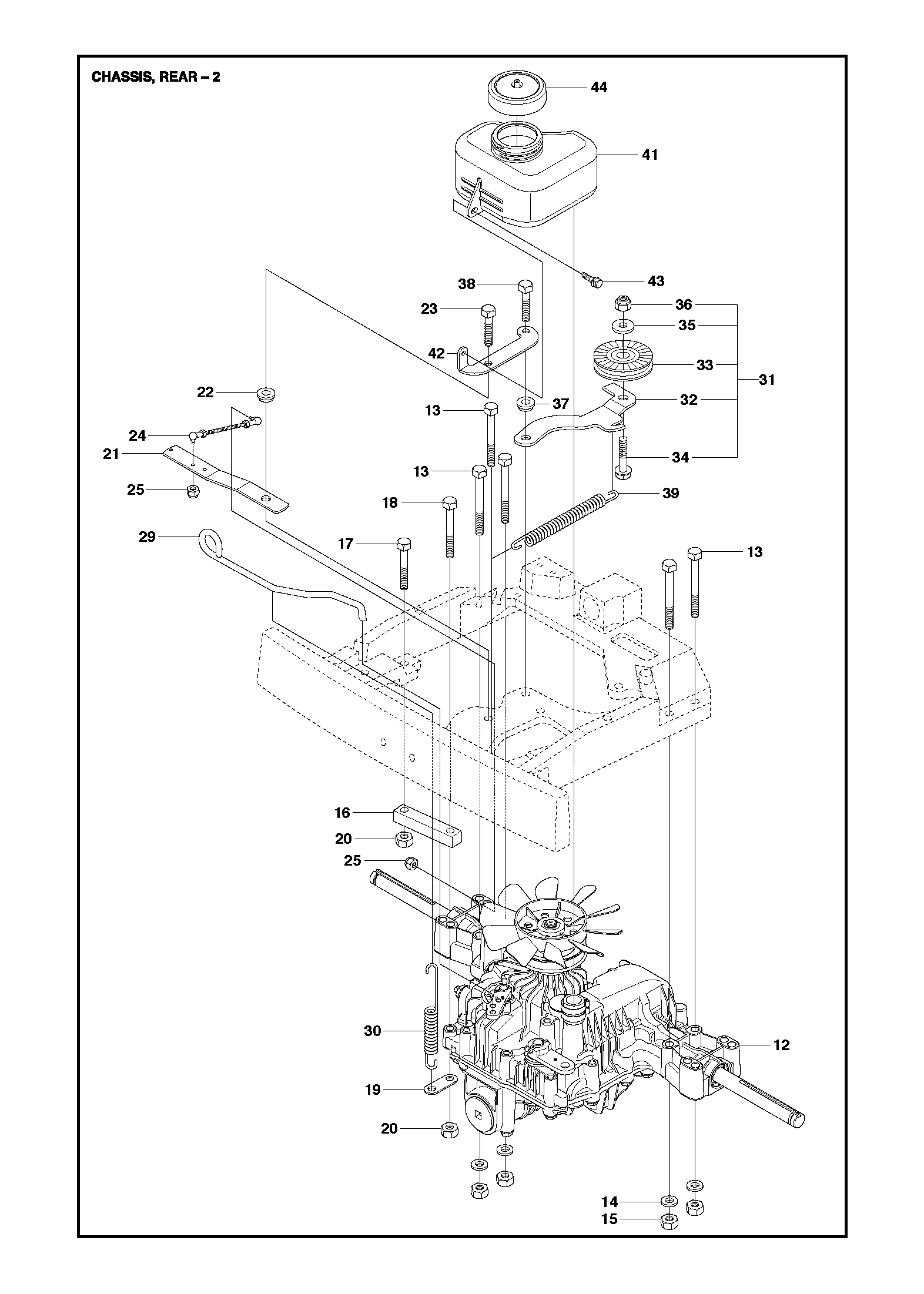 Husqvarna 506987403 onderdelentekening - positie 21