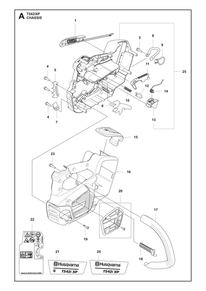 Husqvarna 595307003 onderdelentekening - positie 13