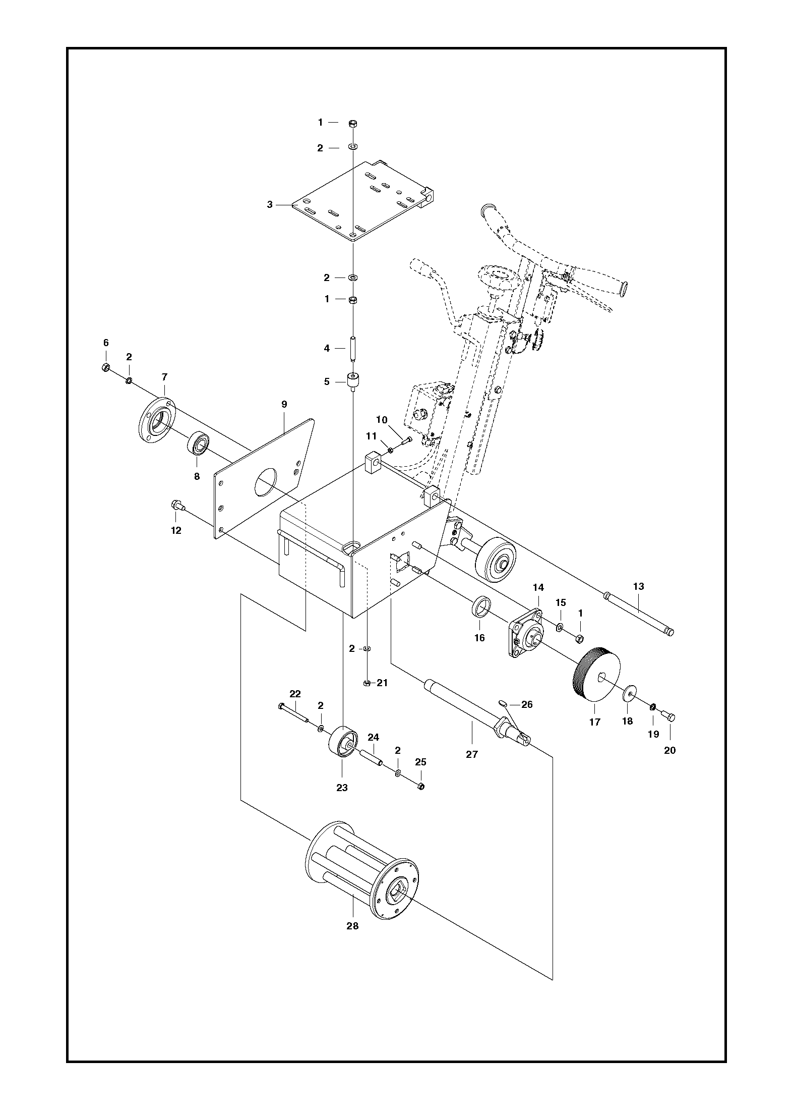 Husqvarna 502560203 onderdelentekening - positie 26