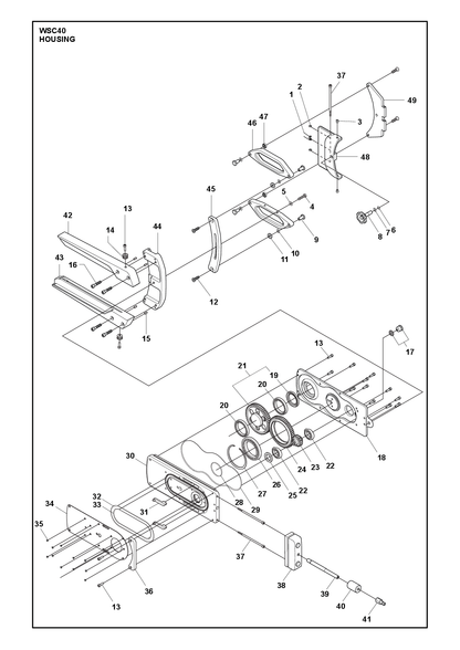 Husqvarna 504908326 onderdelentekening - positie 15