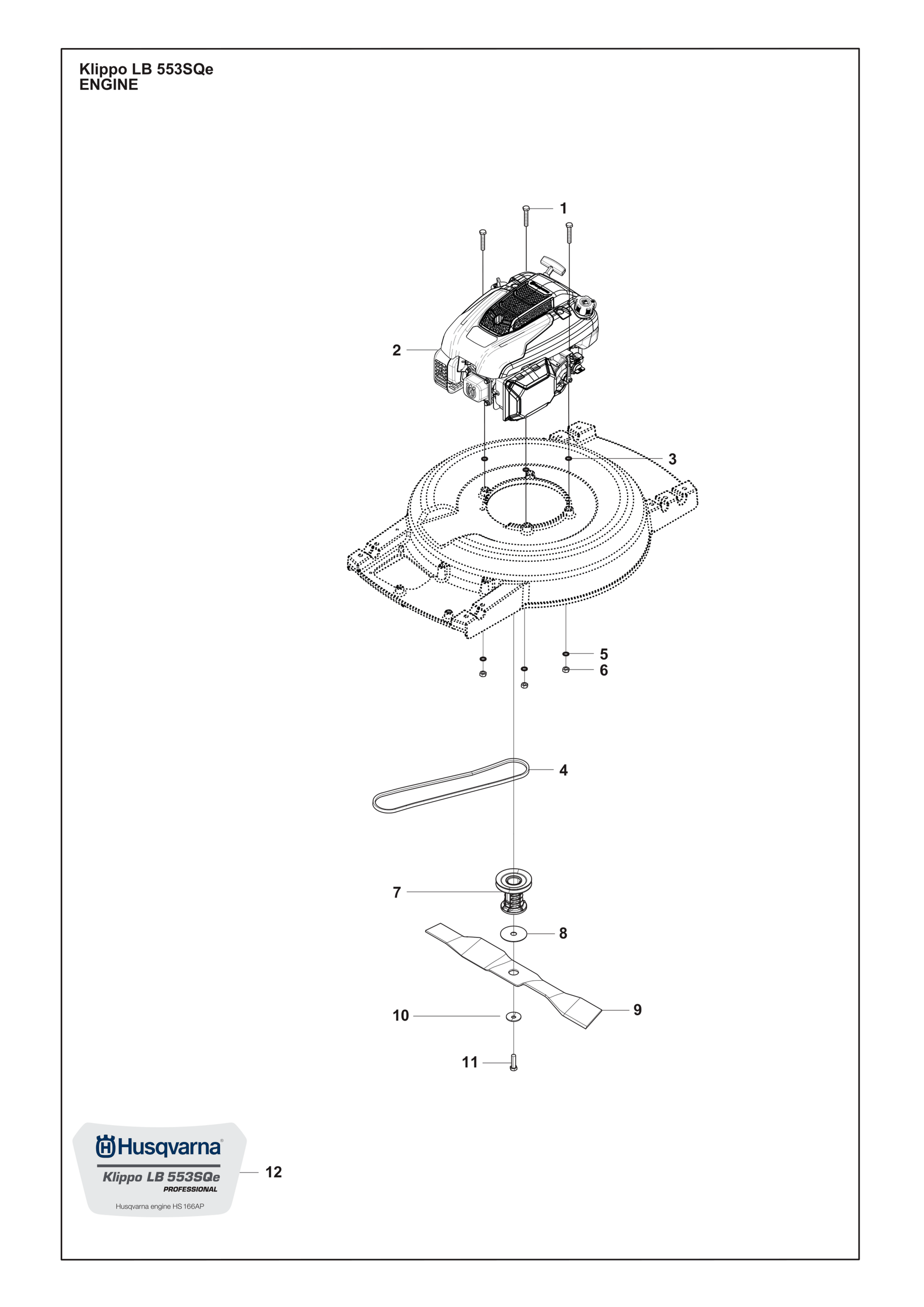 Husqvarna 504456401 onderdelentekening - positie 11