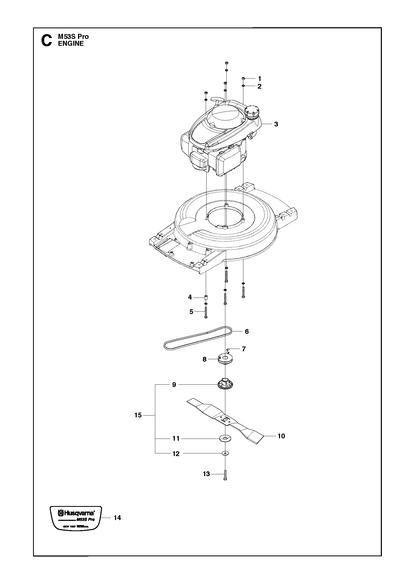 Husqvarna 295674602 onderdelentekening - positie 13