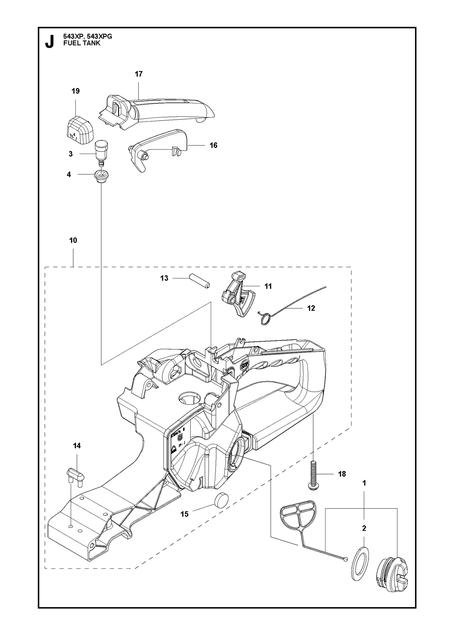 Husqvarna 505048101 onderdelentekening - positie 13