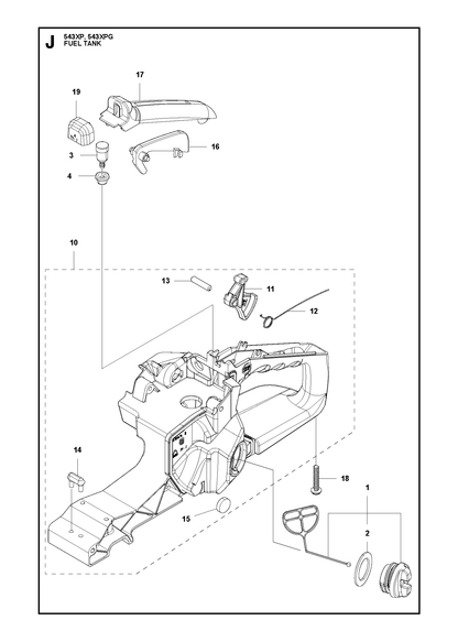Husqvarna 505048101 onderdelentekening - positie 13