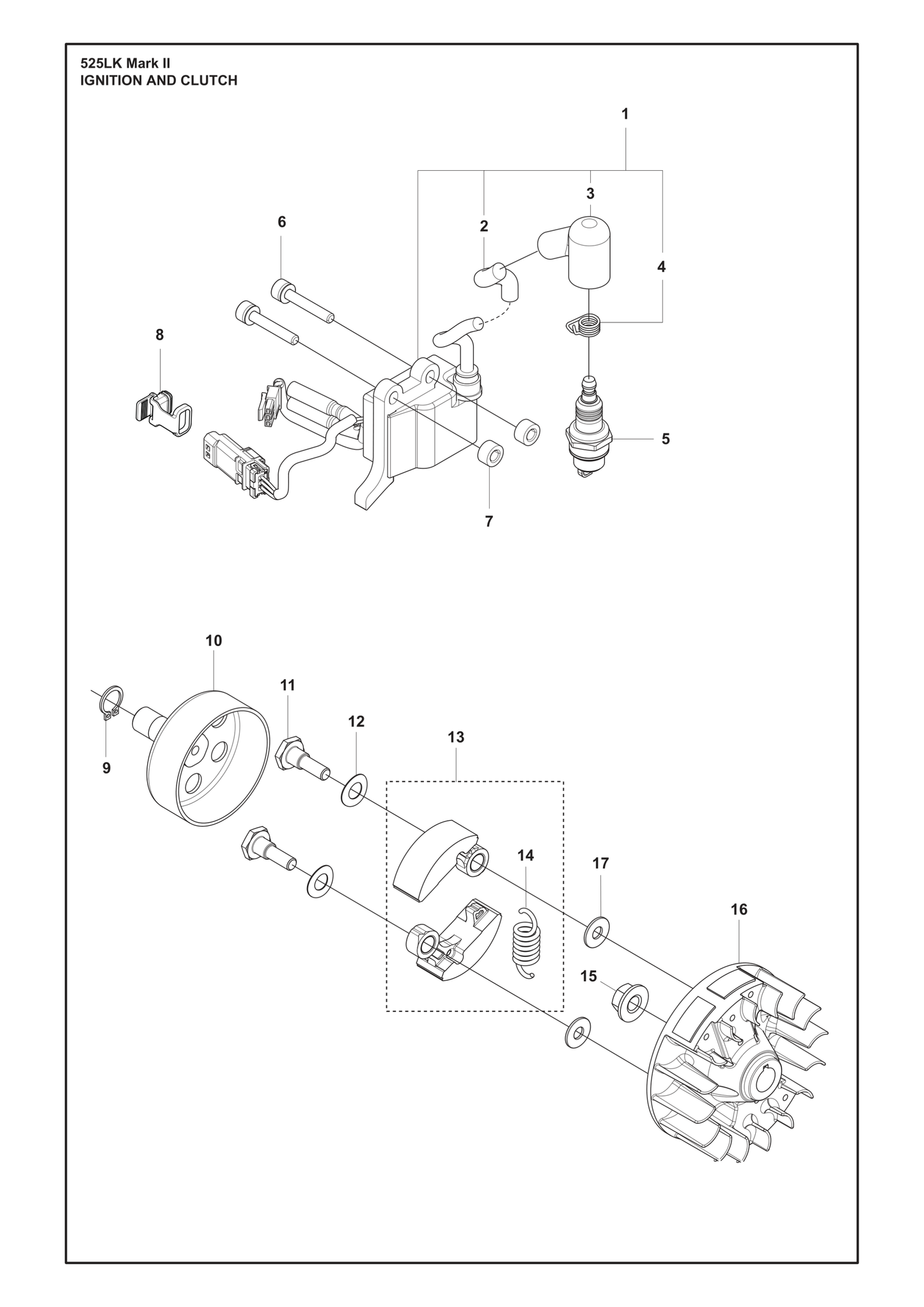 Husqvarna 504118001 onderdelentekening - positie 15