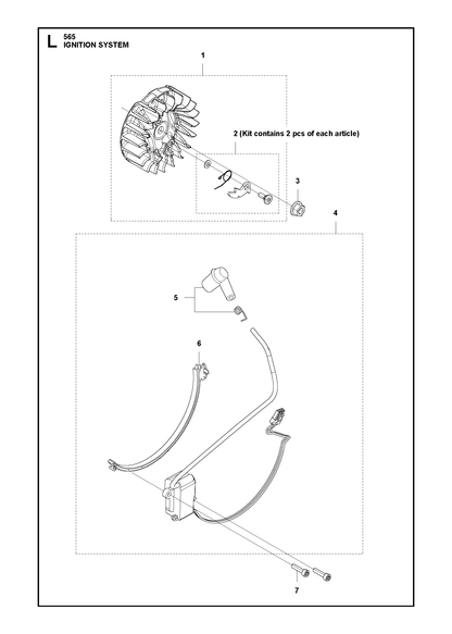 Husqvarna 582105002 onderdelentekening - positie 4
