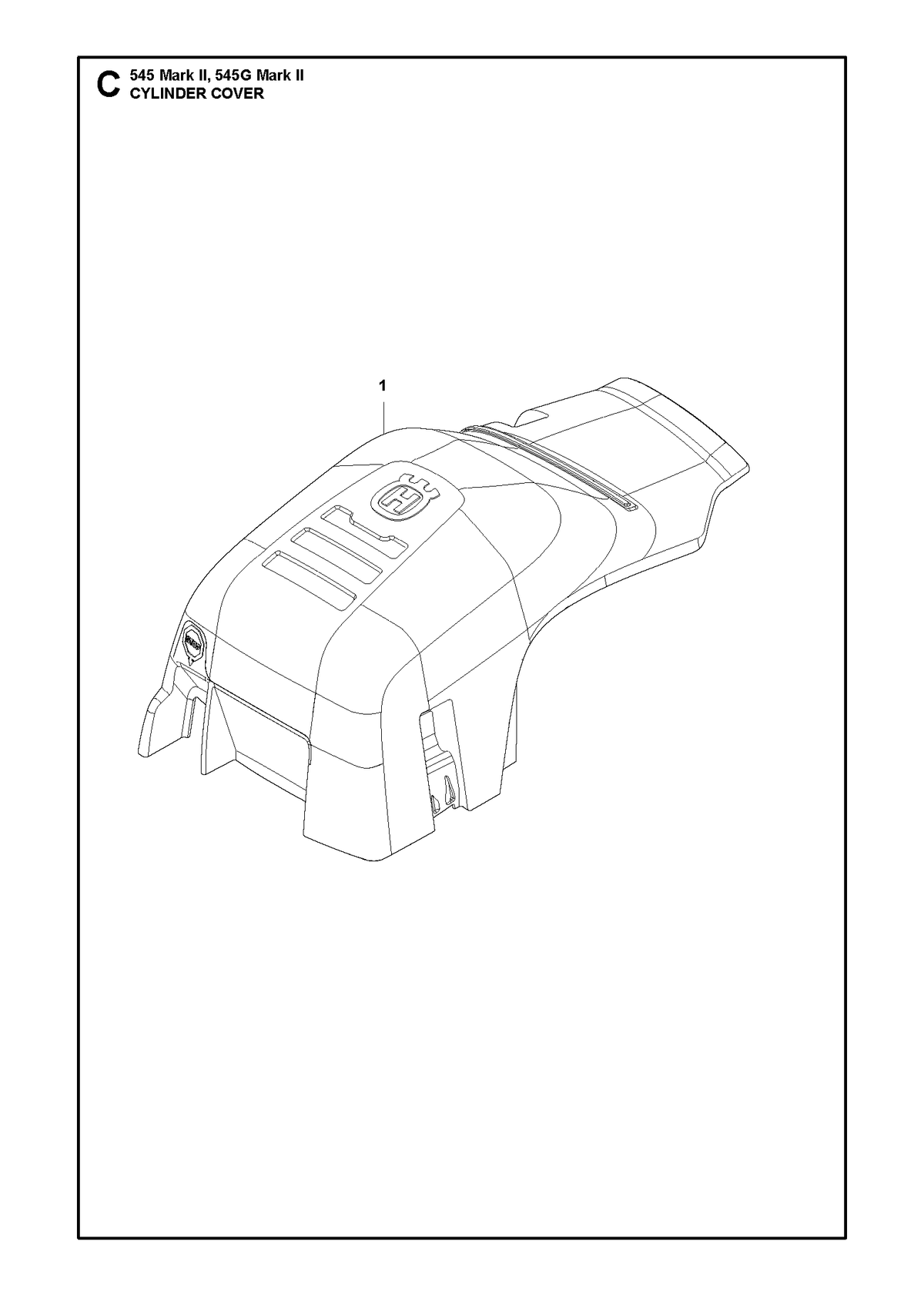 Husqvarna 591493401 onderdelentekening - positie 1