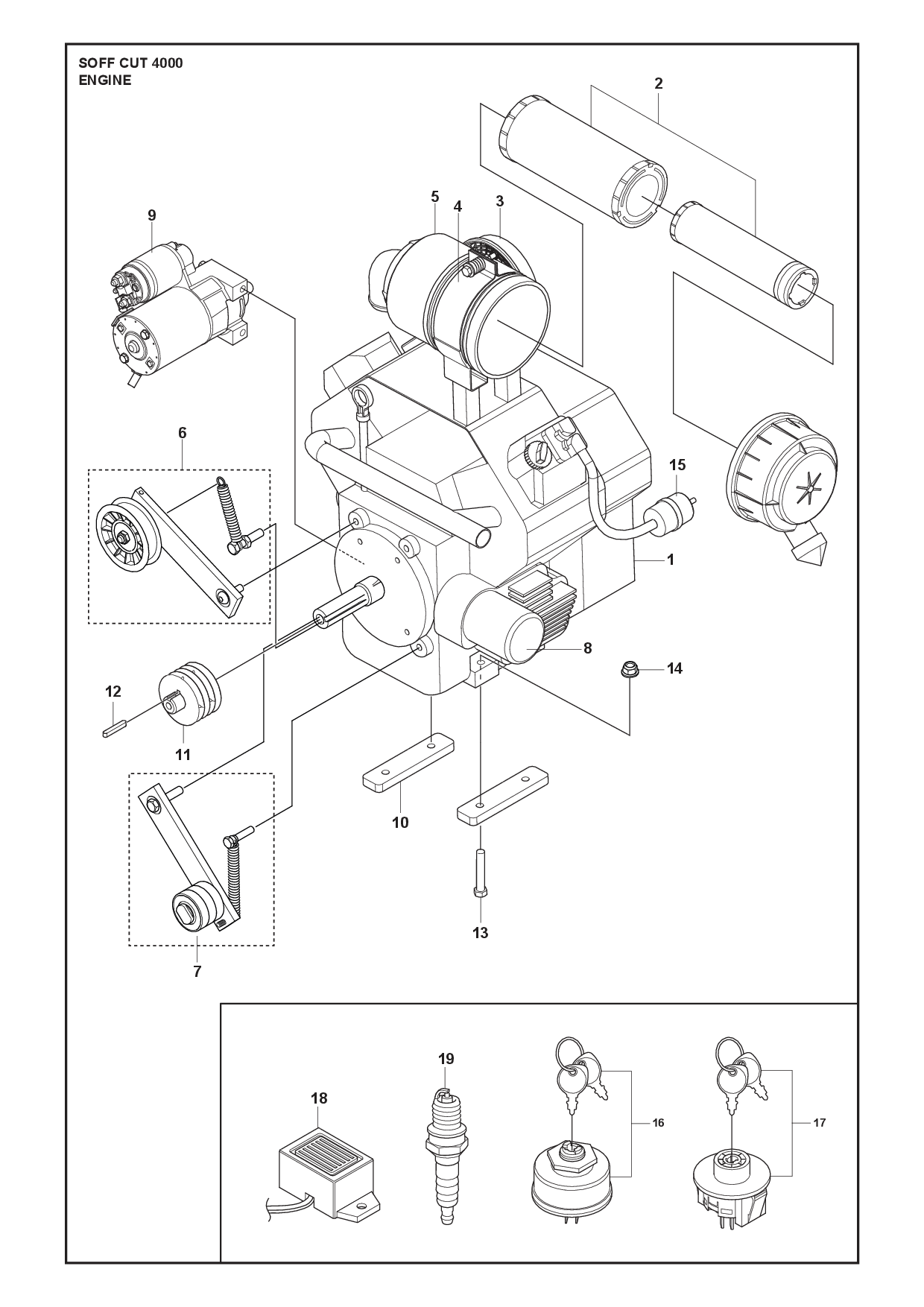 Husqvarna 505601501 onderdelentekening - positie 16
