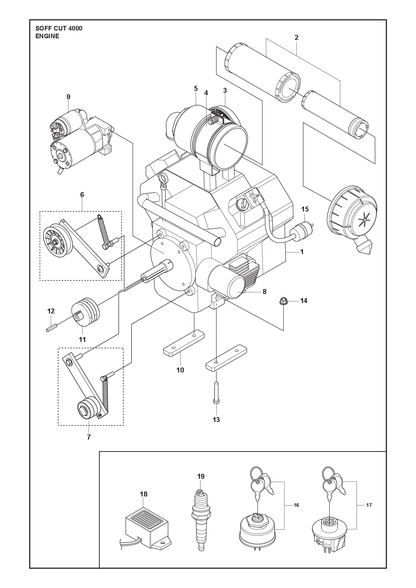 Husqvarna 505754701 onderdelentekening - positie 18