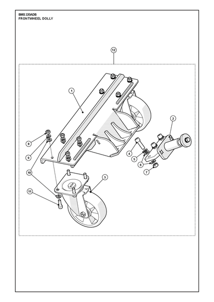 Husqvarna 534595902 onderdelentekening - positie 12