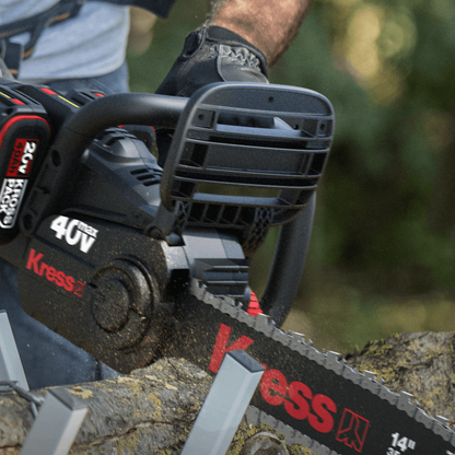 Kress KG347E.9 40V kettingzaag 40 cm set met 2 accu's en lader