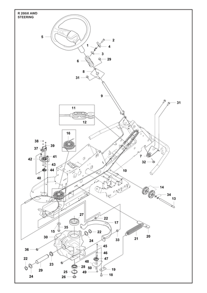 Husqvarna 501679401 onderdelentekening - positie 30