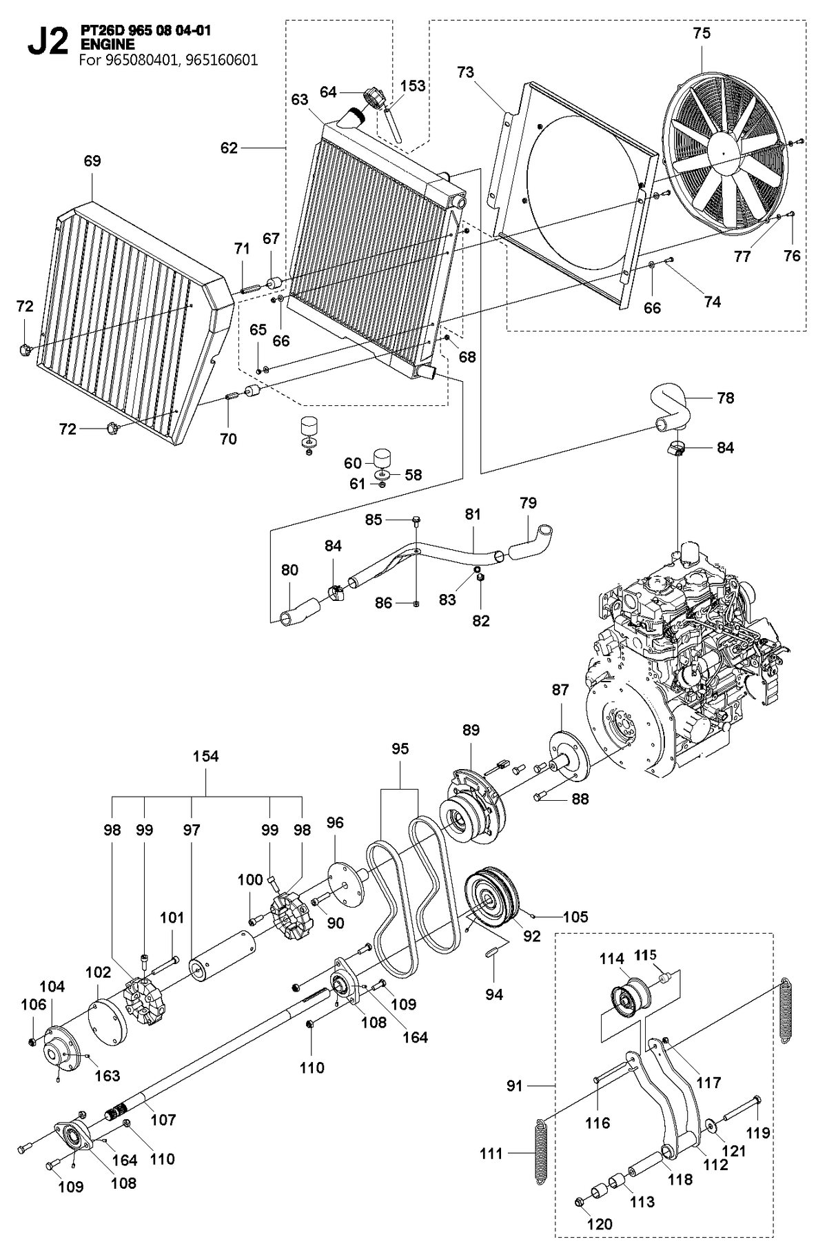 Husqvarna 544191202 onderdelentekening - positie 95